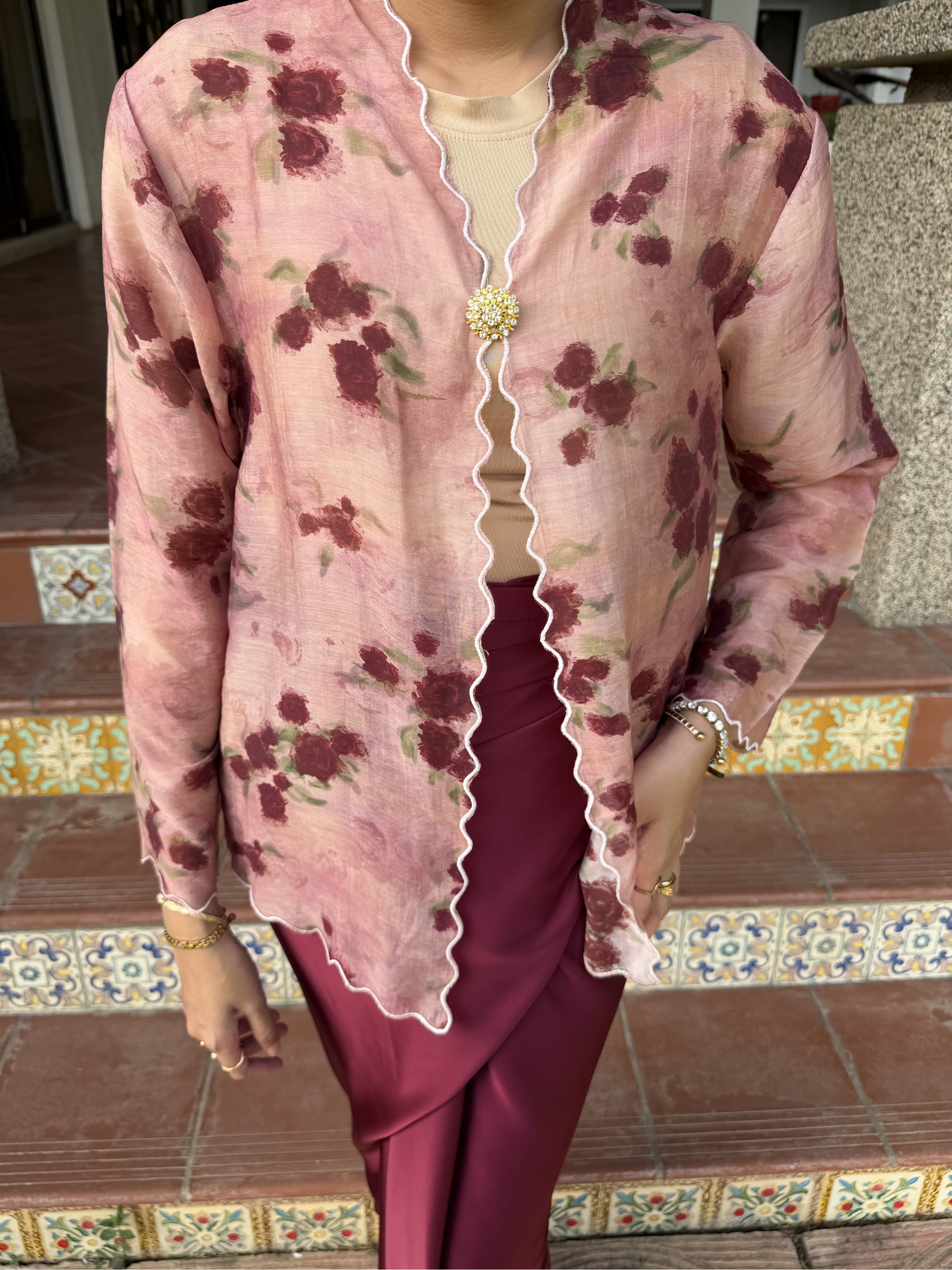 Aria Kebaya Set in Rose