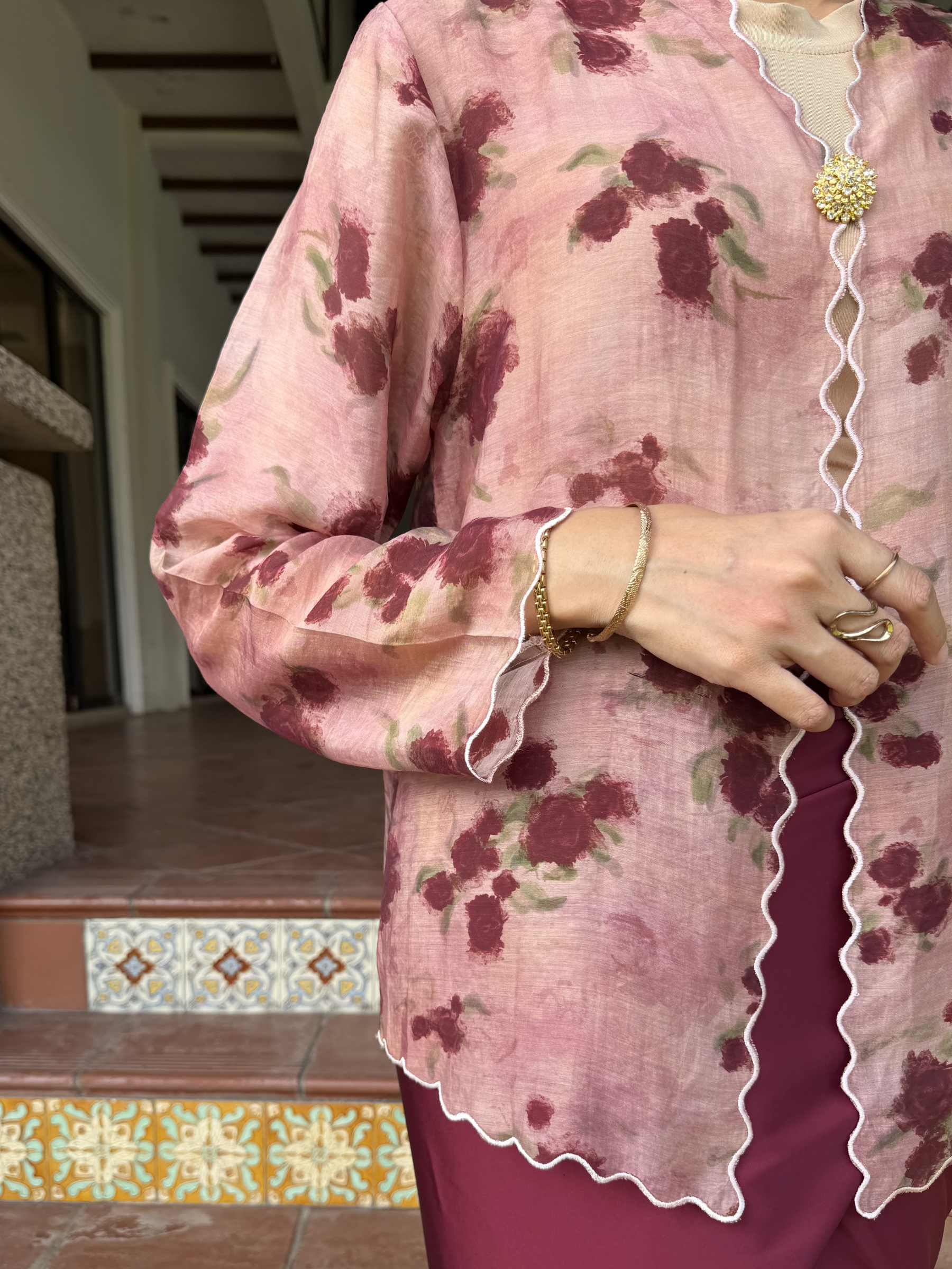 Aria Kebaya Set in Rose