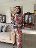 Nara Kurung Kedah Set in Teal